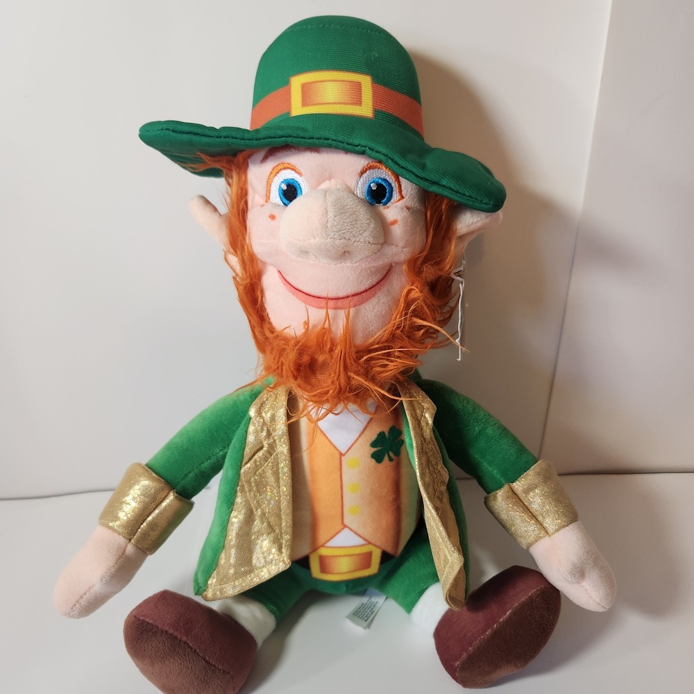 Smiling Camel Inc Leprechaun Plush St Patricks‎ Day Green Gold 17 Inch Toy
